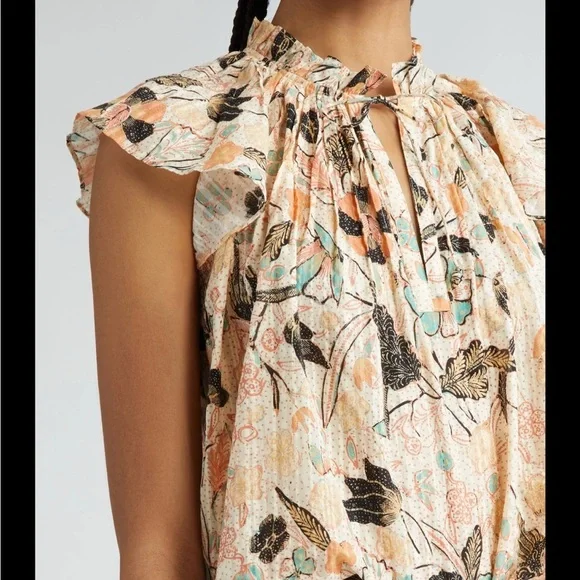 Ulla Johnson Cleo Flora Print Women's Top - Picture 2 of 13